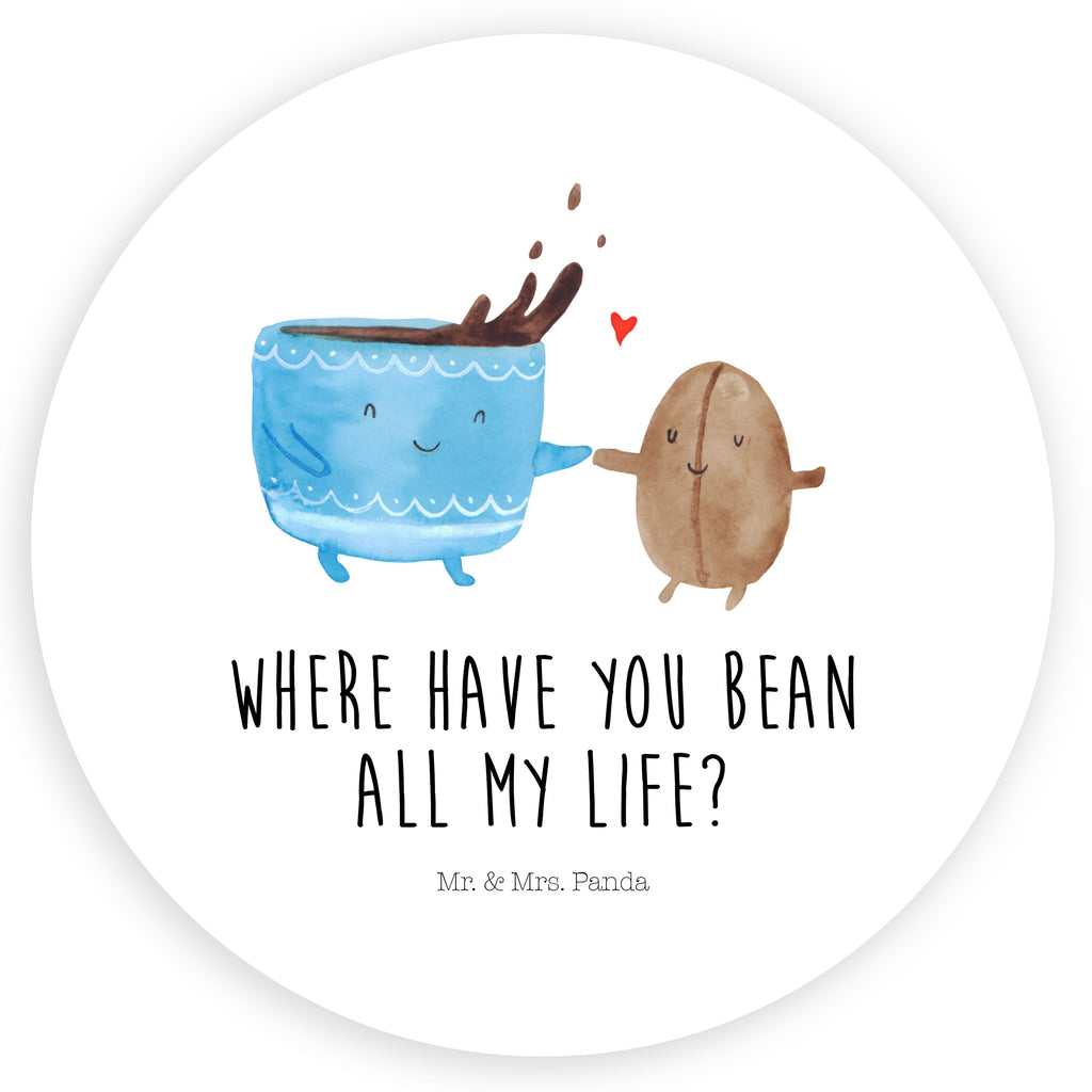 Rund Aufkleber Kaffee Bohne Sticker, Aufkleber, Etikett, Tiermotive, Gute Laune, lustige Sprüche, Tiere, Kaffee, Kaffeebohne, Genuss, Zufriedenheit, Glück