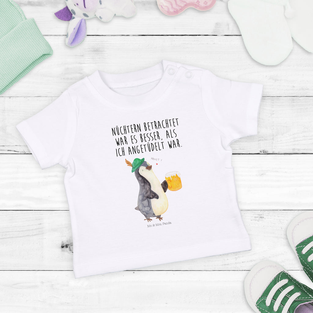 Organic Baby Shirt Pinguin Bier Baby T-Shirt, Jungen Baby T-Shirt, Mädchen Baby T-Shirt, Shirt, Pinguin, Pinguine, Bier, Oktoberfest