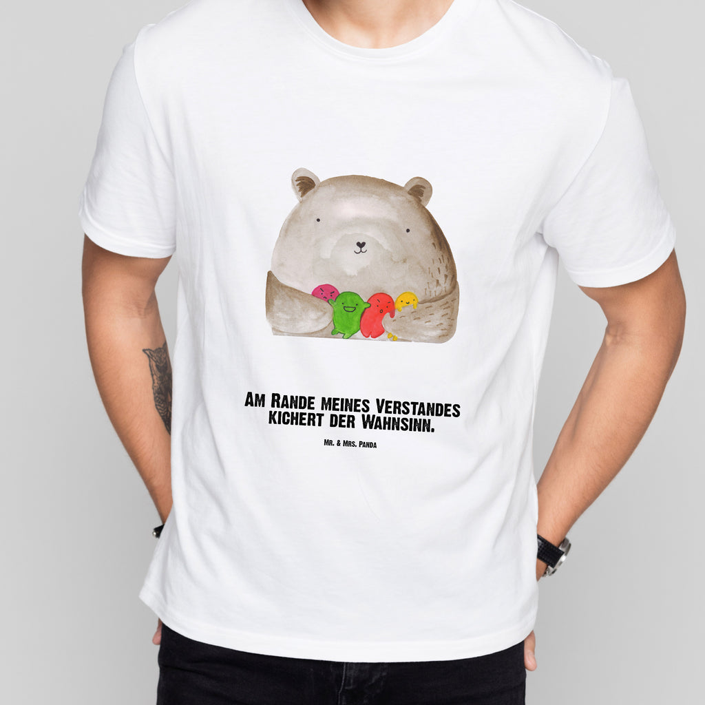 Personalisiertes T-Shirt Bär Gefühl T-Shirt Personalisiert, T-Shirt mit Namen, T-Shirt mit Aufruck, Männer, Frauen, Bär, Teddy, Teddybär, Wahnsinn, Verrückt, Durchgedreht