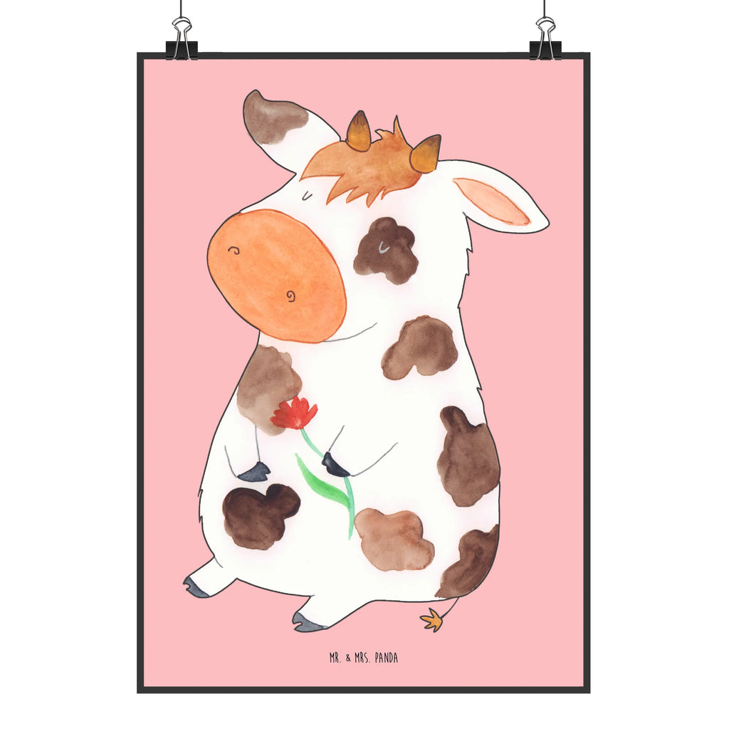 Poster Kuh Handgemaltes Poster, Mr. & Mrs. Panda Poster, Poster, Wanddeko, Wanddekoration, Raumdekoration, Kunstdruck, Bild, Küchenposter, Wanddeko Bild, Designposter, Wandposter, Posterdruck, Kinderposter, Bauernhof, Hoftiere, Landwirt, Landwirtin, Träume, Motivtion, Magie, Kühe, Flausen, Milch, Hof, Kuh, Milchkuh, Spruch