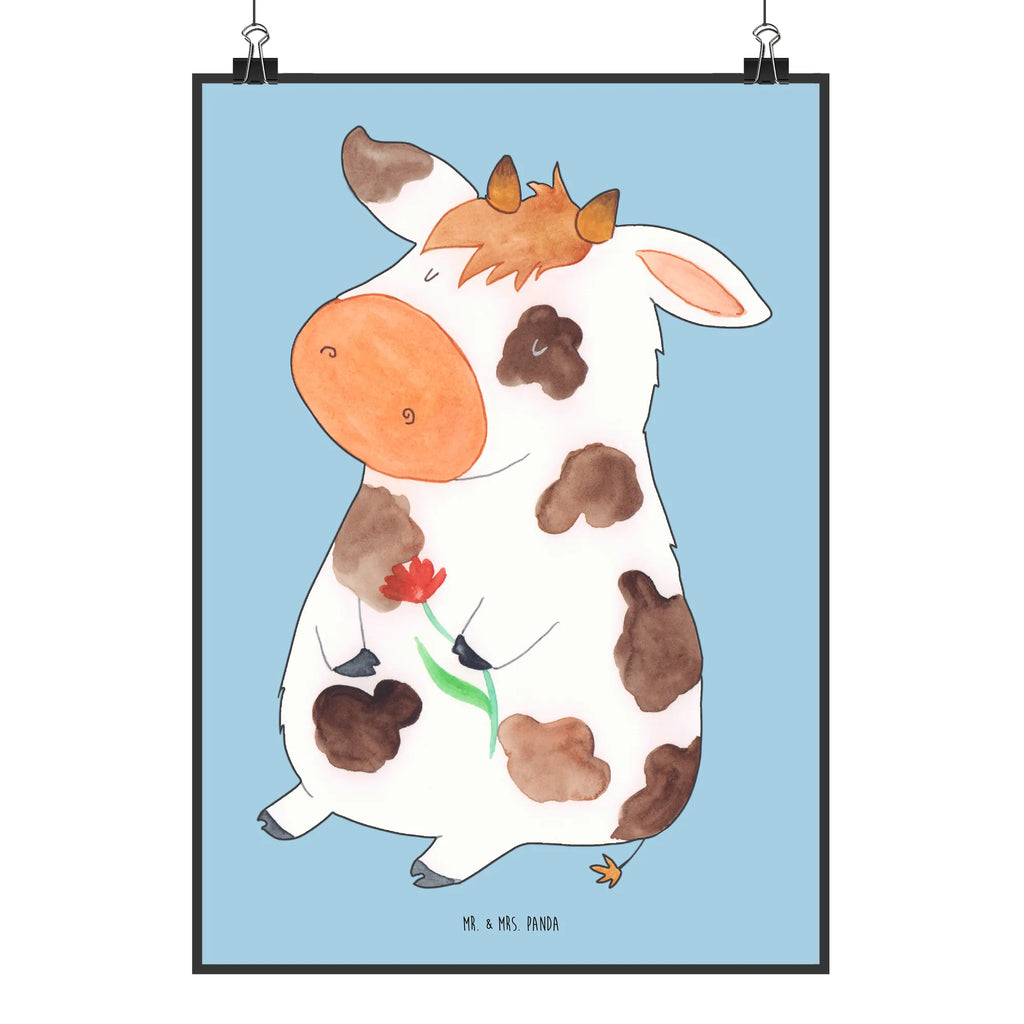 Poster Kuh Handgemaltes Poster, Mr. & Mrs. Panda Poster, Poster, Wanddeko, Wanddekoration, Raumdekoration, Kunstdruck, Bild, Küchenposter, Wanddeko Bild, Designposter, Wandposter, Posterdruck, Kinderposter, Bauernhof, Hoftiere, Landwirt, Landwirtin, Träume, Motivtion, Magie, Kühe, Flausen, Milch, Hof, Kuh, Milchkuh, Spruch