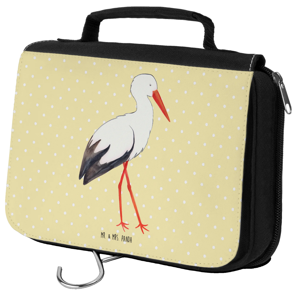 Wash bag Stork Kosmetiktasche, beautycase, Schminktasche, Necessaire, Reisebeutel, hygienetasche, Waschbeutel, Waschtasche, Schminkbeutel, hygienebeutel, Kulturbeutel Waschbar, Toilettentasche, Kulturtasche, Kulturbeutel, badtasche, Lustige Sprüche, Tiere, Tiermotive, Gute Laune, Schwangerschaft, Geburt, Mutter Werden, Babybauch, Mutter, Storch, Mütter, Baby, Störche, Schwanger