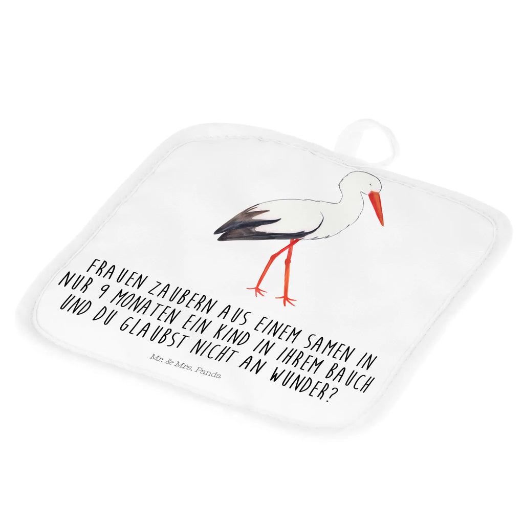 2er Set Topflappen  Storch Topfuntersetzer, topfhalter, Topflappenset, Topflappen, Topfhandschuhe, 2er Set Topflappen, Topflappen 2er Set, Topflappen Set, Tiere, Tiermotive, Gute Laune, Lustige Sprüche, Schwanger, Baby, Geburt, Schwangerschaft, Mutter, Störche, Mutter Werden, Mütter, Babybauch, Storch