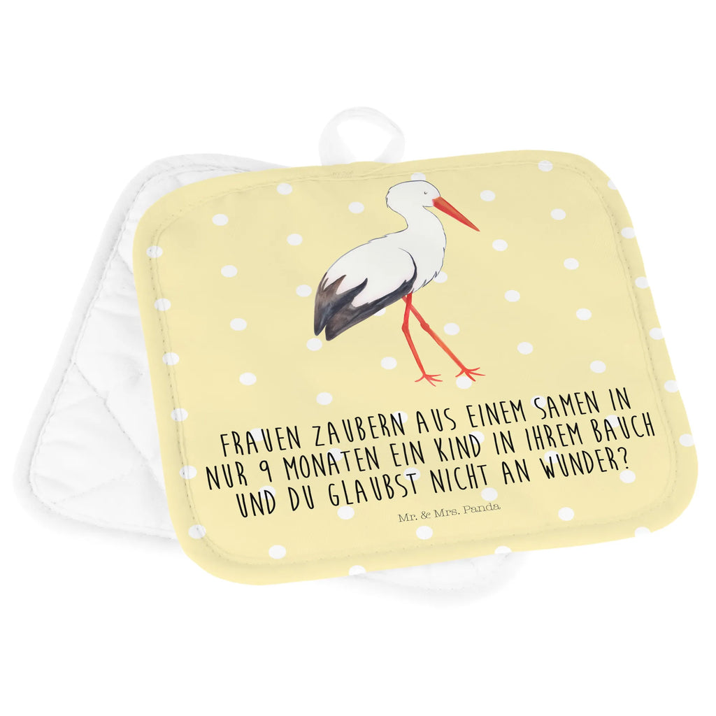 2er Set Topflappen  Storch Topfuntersetzer, topfhalter, Topflappenset, Topflappen, Topfhandschuhe, 2er Set Topflappen, Topflappen 2er Set, Topflappen Set, Tiere, Tiermotive, Gute Laune, Lustige Sprüche, Schwanger, Baby, Geburt, Schwangerschaft, Mutter, Störche, Mutter Werden, Mütter, Babybauch, Storch