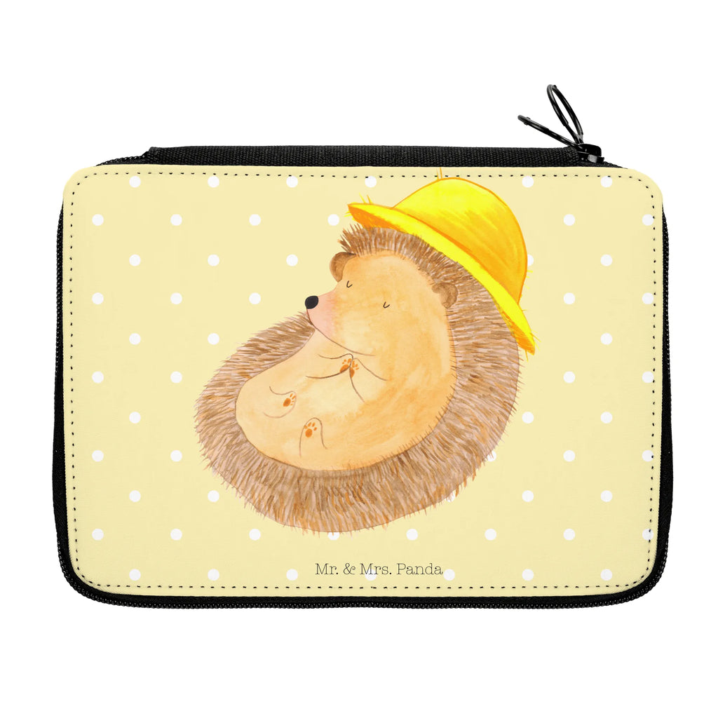 Leather folder Hedgehog Pray Stiftemappe, Mäppchen, Schreibetui, Buntstiftmäppchen, Stiftebeutel, Buntstiftetui, Bleistift Etui, Stifte Etui, Schlampermäppchen, Schulmäppchen, Stiftetasche, Schüleretui, Federmappe Set, Zeichenetui, Stifteetui, Bleistiftetui, Farbstiftetui, Schreibmappe, Malmappe, Federmäppchen, Federtasche, Etui für Stifte, Schuletui, Lustige Sprüche, Tiere, Tiermotive, Gute Laune, Sonnenhut, Igel mit Hut, Beten, Leben, Igel, Amen, Dankbar, Dankbar sein, Dankbarkeit, Genießen, Gott