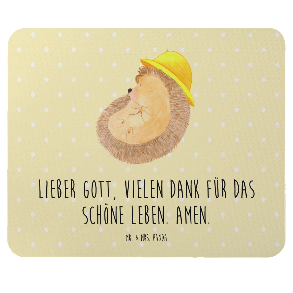 Mauspad Igel betet Mausunterlage, Computer zubehör, Arbeitszimmer, PC Zubehör, Mauspad Büro, Einzigartiges Mauspad, Mousepad, Mauspad, Designer Mauspad, Büroausstattung, Tiermotive, Gute Laune, lustige Sprüche, Tiere, Dankbarkeit, dankbar, genießen, beten, Amen, Gott, Igel mit Hut, Igel, Leben, Dankbar sein, Sonnenhut