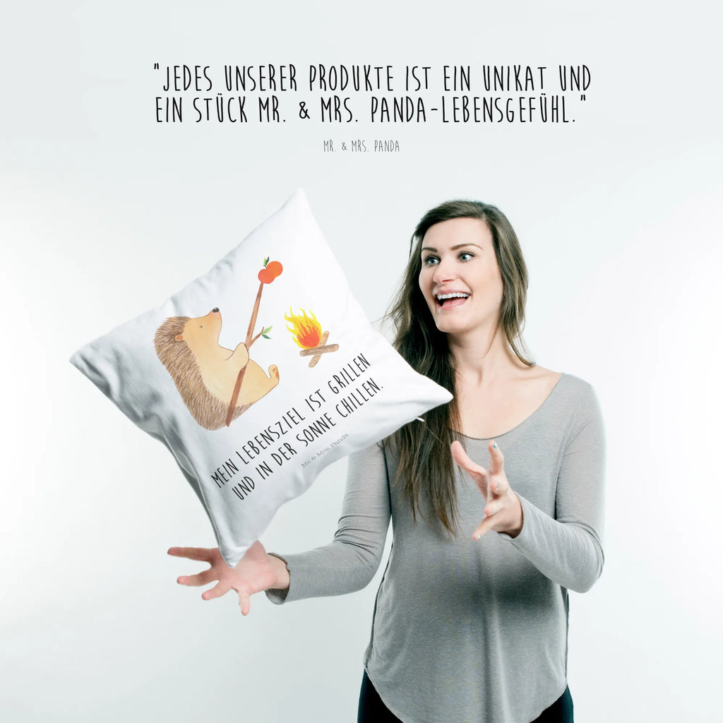 Cushion Hedgehog grilling pad, 40x40, Pillow, bedroom, soft, couch, cushion, sofa, pillow case, settee, fluffy, 40 x 40, pillows, bed, small animals, cute, funny, cute animal motives, hand drawn, small world, funny sayings, good mood, happy, gifts, gift ideas, special gifts, animal lover, card, motivation, hedgehog, saying, meaning of life, goals, barbecue, unemployed