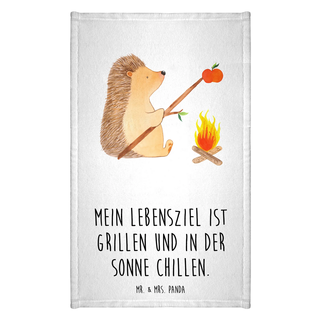 Hand towel Hedgehog grilling baby, children, big, towels, bathroom, bath towel, Towel, small animals, cute, funny, cute animal motives, hand drawn, small world, funny sayings, good mood, happy, gifts, gift ideas, special gifts, animal lover, card, meaning of life, saying, motivation, goals, barbecue, unemployed, hedgehog