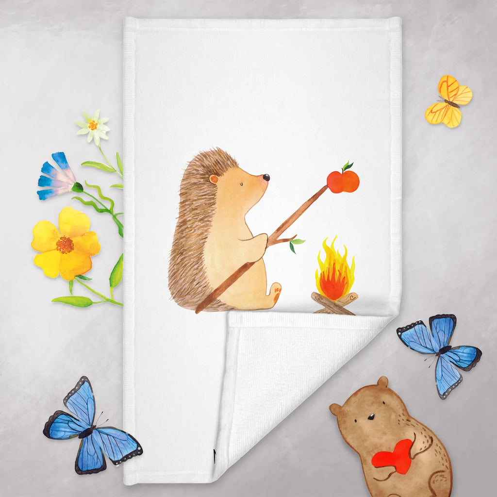 Hand towel Hedgehog grilling baby, children, big, towels, bathroom, bath towel, Towel, small animals, cute, funny, cute animal motives, hand drawn, small world, funny sayings, good mood, happy, gifts, gift ideas, special gifts, animal lover, card, meaning of life, saying, motivation, goals, barbecue, unemployed, hedgehog