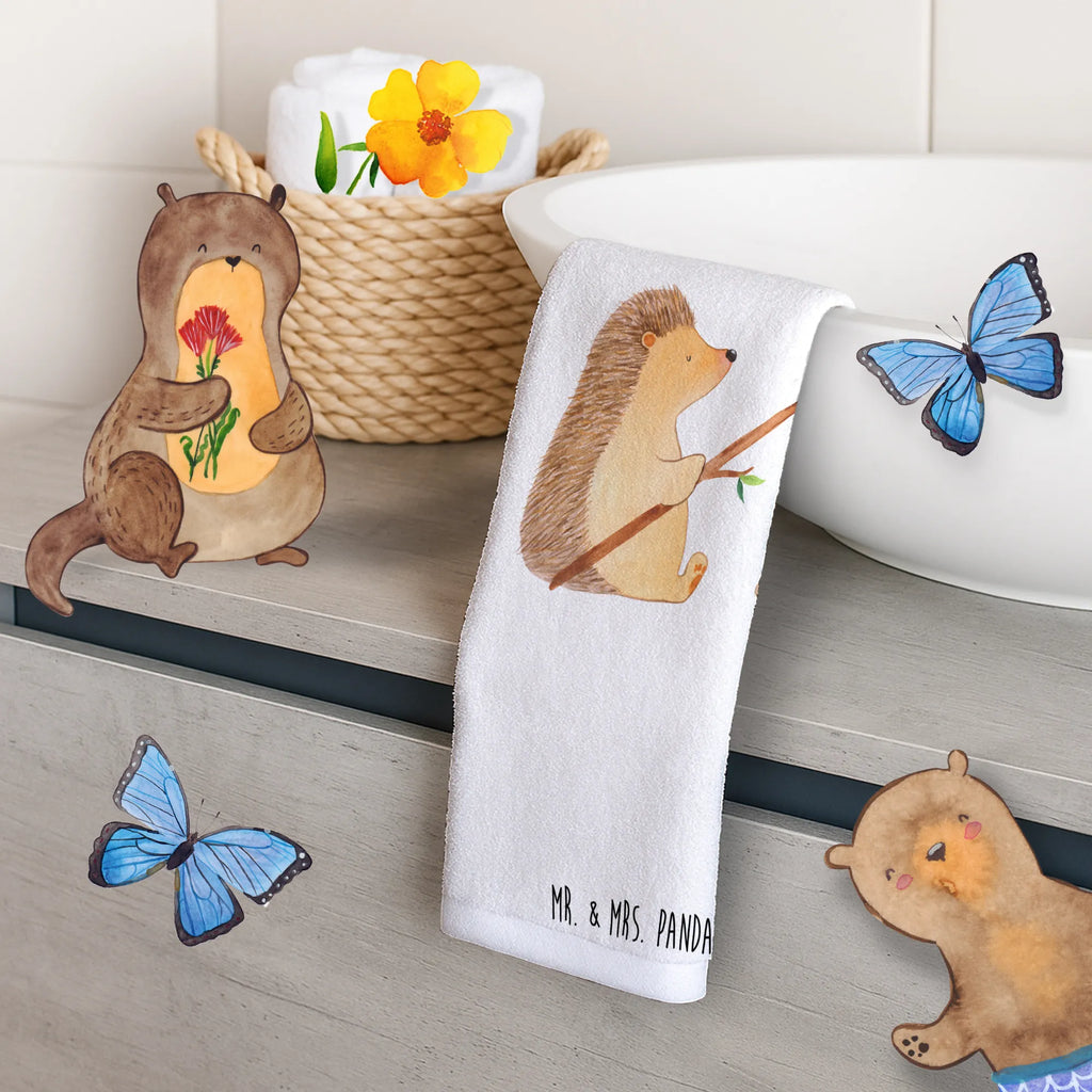 Hand towel Hedgehog grilling baby, children, big, towels, bathroom, bath towel, Towel, small animals, cute, funny, cute animal motives, hand drawn, small world, funny sayings, good mood, happy, gifts, gift ideas, special gifts, animal lover, card, meaning of life, saying, motivation, goals, barbecue, unemployed, hedgehog