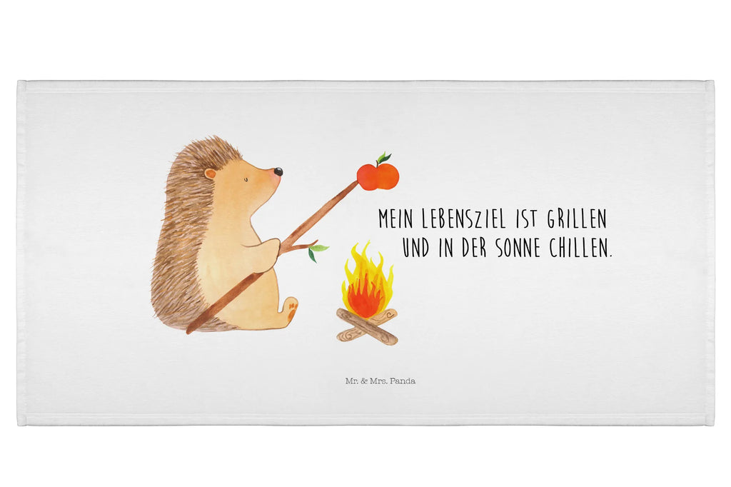 Hand towel Hedgehog grilling baby, children, big, towels, bathroom, bath towel, Towel, small animals, cute, funny, cute animal motives, hand drawn, small world, funny sayings, good mood, happy, gifts, gift ideas, special gifts, animal lover, card, meaning of life, saying, motivation, goals, barbecue, unemployed, hedgehog