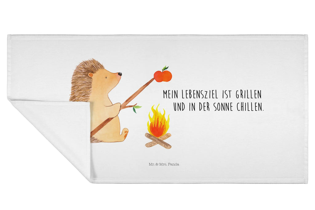 Hand towel Hedgehog grilling baby, children, big, towels, bathroom, bath towel, Towel, small animals, cute, funny, cute animal motives, hand drawn, small world, funny sayings, good mood, happy, gifts, gift ideas, special gifts, animal lover, card, meaning of life, saying, motivation, goals, barbecue, unemployed, hedgehog