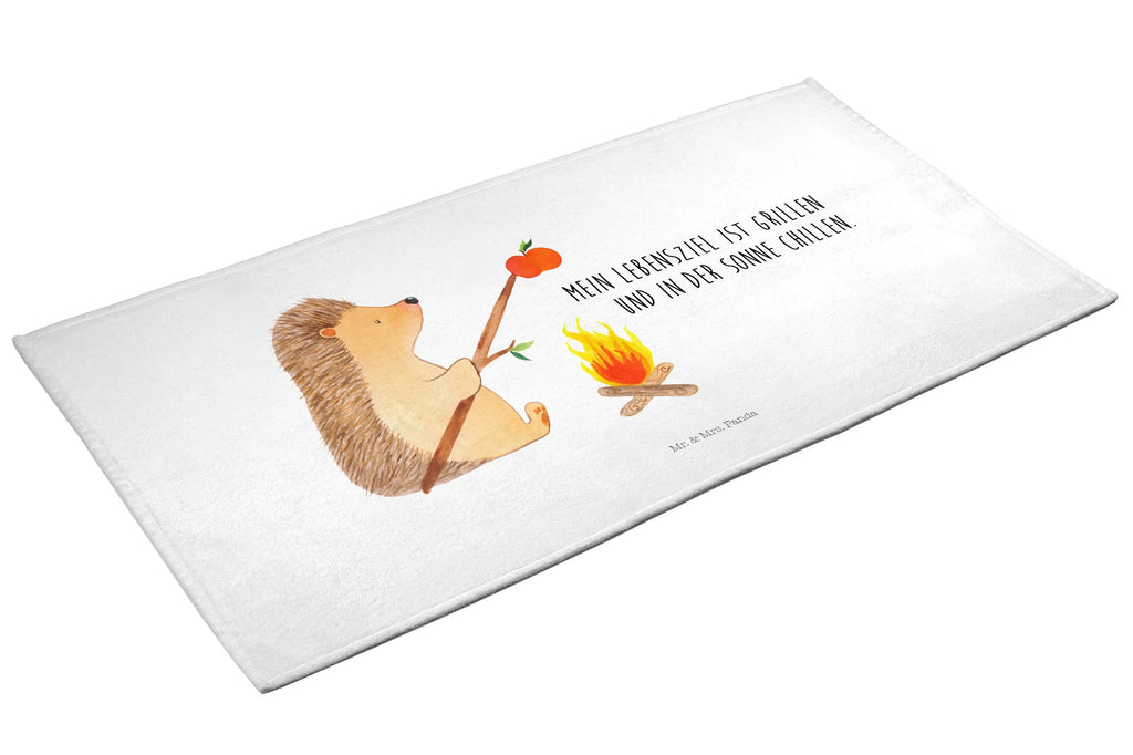 Hand towel Hedgehog grilling baby, children, big, towels, bathroom, bath towel, Towel, small animals, cute, funny, cute animal motives, hand drawn, small world, funny sayings, good mood, happy, gifts, gift ideas, special gifts, animal lover, card, meaning of life, saying, motivation, goals, barbecue, unemployed, hedgehog