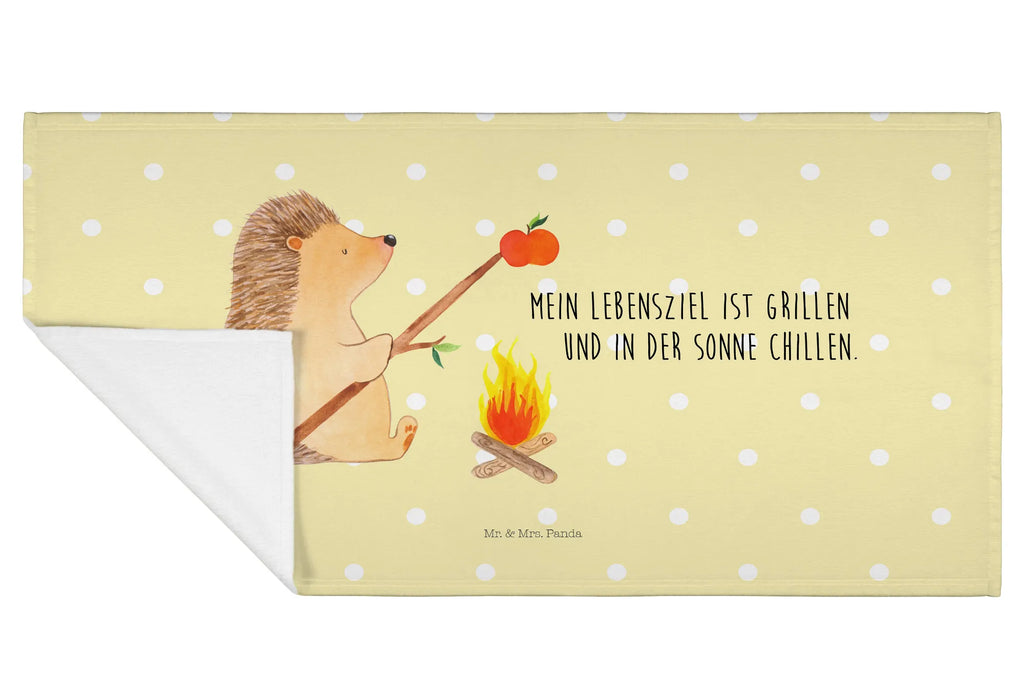 Hand towel Hedgehog grilling baby, children, big, towels, bathroom, bath towel, Towel, small animals, cute, funny, cute animal motives, hand drawn, small world, funny sayings, good mood, happy, gifts, gift ideas, special gifts, animal lover, card, meaning of life, saying, motivation, goals, barbecue, unemployed, hedgehog