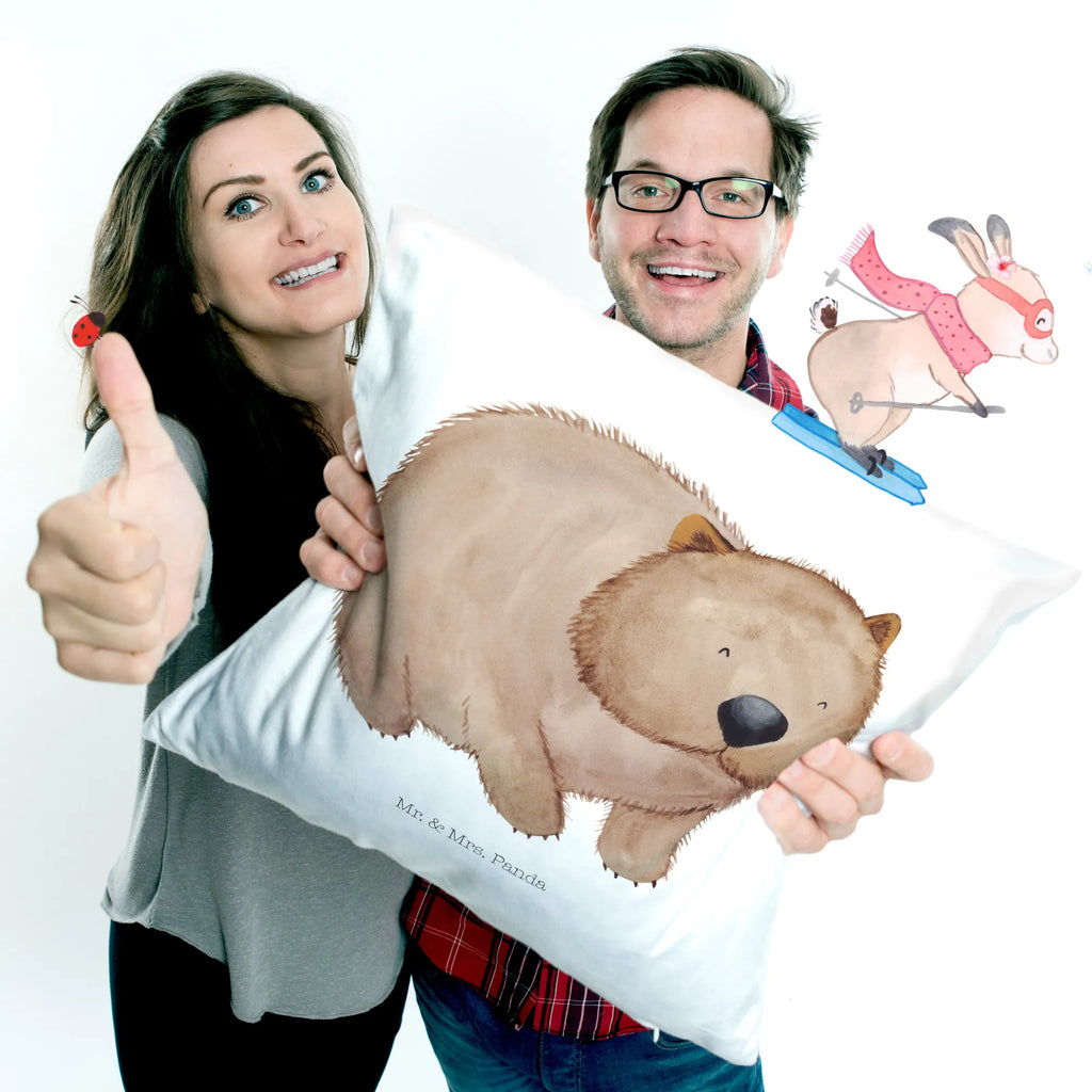 Cushion Wombat Sofakissen, Kissen 40x40, sofakissen, Kissenhülle, Dekokissen, Kopfkissen, Sofakissen 40x40, Dekokissen 40x40, Kopfkissen 40x40, Kissenhülle 40x40, Couchkissen, Motivkissen, Kissen, sitzkissen, Zierkissen, Kissen 40x40 Waschbar, Kissenbezug 40x40, Kissenbezüge, Dekokissen Sofa, Tiermotive, Gute Laune, lustige Sprüche, Tiere, Wombat, Motivation, Das Leben ist schön, Spruch, Australien