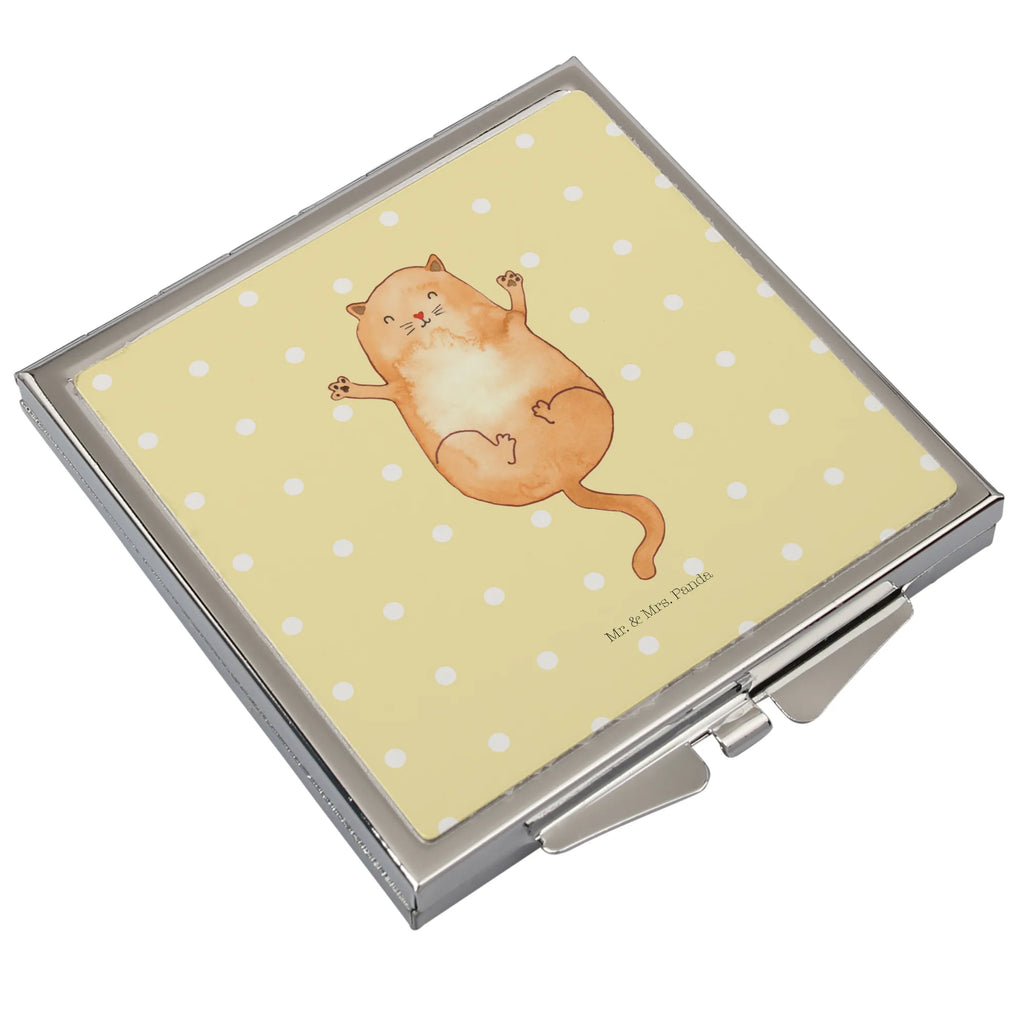 Kwadratowe lusterko do torebki kotka Przytulić Kot, motyw kotów, miłośnik kotów, dekoracje z kotami, przyjaciel kotów, entuzjasta kotów, produkty dla kotów, artykuły dla kotów, akcesoria dla kotów, pamiątki z kotami, produkty dla miłośników kotów, motywy kotów