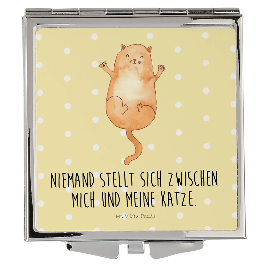 Kwadratowe lusterko do torebki kotka Przytulić Kot, motyw kotów, miłośnik kotów, dekoracje z kotami, przyjaciel kotów, entuzjasta kotów, produkty dla kotów, artykuły dla kotów, akcesoria dla kotów, pamiątki z kotami, produkty dla miłośników kotów, motywy kotów