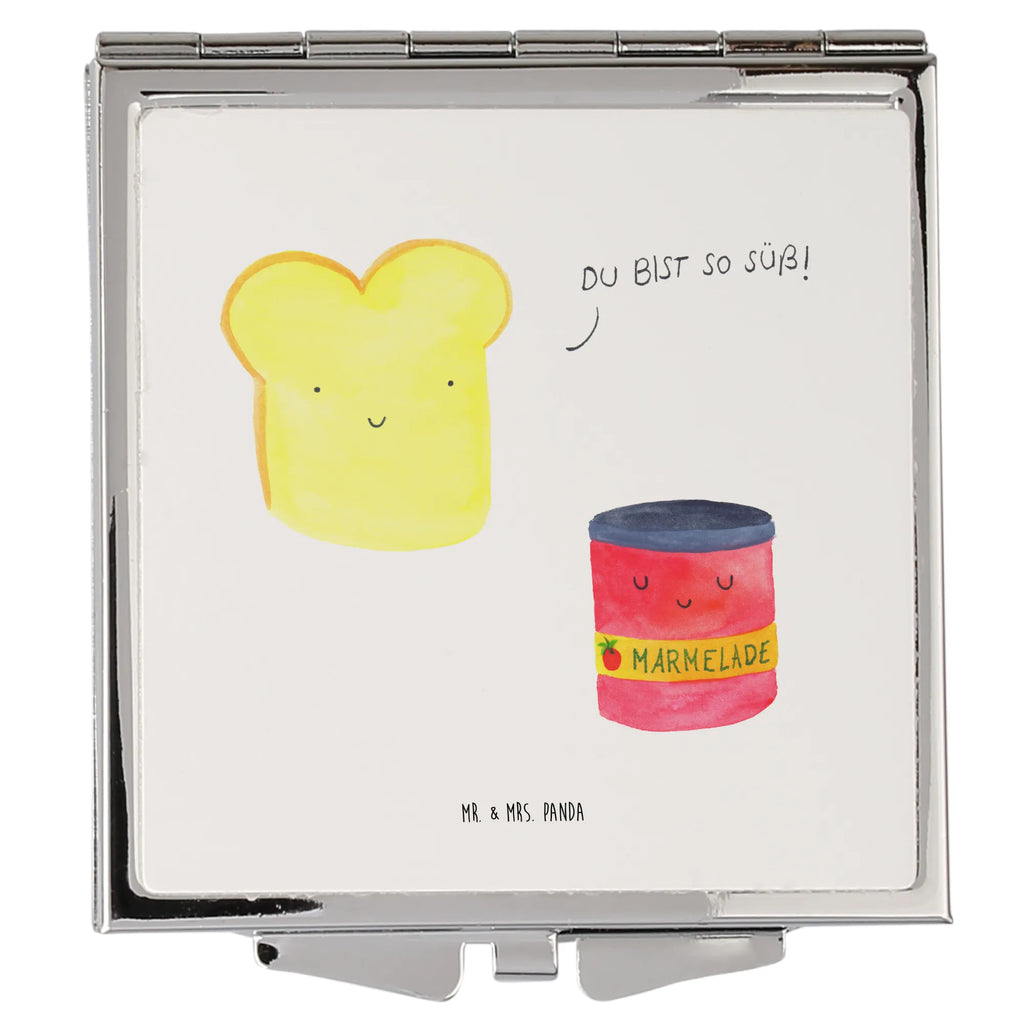 Handbag mirror toast jam mirror, silver, handbag, make up, square, make-up mirror, small animals, cute, funny, cute animal motives, hand drawn, small world, funny sayings, good mood, happy, gifts, gift ideas, special gifts, animal lover, card, bread, breakfast invitation, jam, Toast, cute postcard, sweet, dreamteam, kitchen saying, kitchen decoration, toast