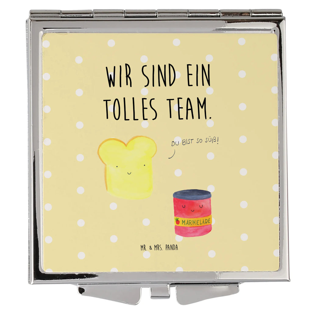 Handbag mirror toast jam mirror, silver, handbag, make up, square, make-up mirror, small animals, cute, funny, cute animal motives, hand drawn, small world, funny sayings, good mood, happy, gifts, gift ideas, special gifts, animal lover, card, bread, breakfast invitation, jam, Toast, cute postcard, sweet, dreamteam, kitchen saying, kitchen decoration, toast