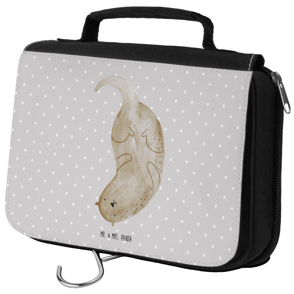 Wash bag otter upside down Waschtasche, beautycase, Schminkbeutel, Kulturbeutel Waschbar, Kulturtasche, badtasche, Toilettentasche, Necessaire, Waschbeutel, hygienebeutel, Kosmetiktasche, Kulturbeutel, hygienetasche, Schminktasche, Reisebeutel, Otter, Fischotter, Seeotter, Otter Seeotter See Otter
