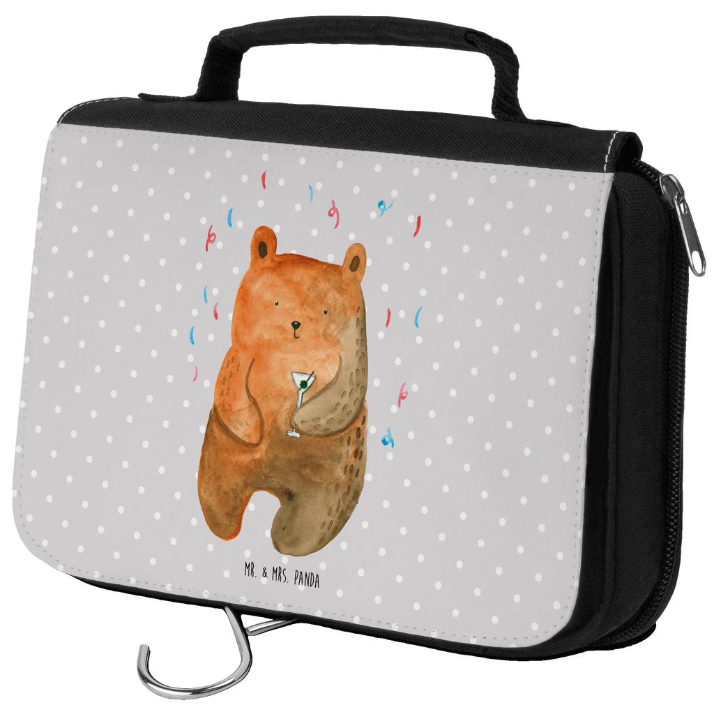 Wash bag bear party Necessaire, Kosmetiktasche, Kulturtasche, Reisebeutel, Kulturbeutel, Waschbeutel, Schminktasche, Kulturbeutel Waschbar, Waschtasche, hygienetasche, hygienebeutel, Toilettentasche, beautycase, Schminkbeutel, badtasche, Teddy, Bär, Teddybär, Geschenk, Abfeiern, Lustig, Party, Geburtstag, Feiern, Mitbringsel, Gute Laune, Geburtstagsgeschenk
