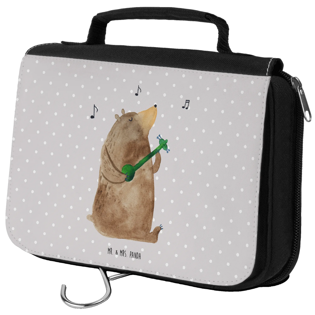 Wash bag bear guitar Gentlemen, Ladies, Cosmetic bag, Wash bag, To hang up, Toilet bag, bear, teddy, teddy bear, cuddly toy