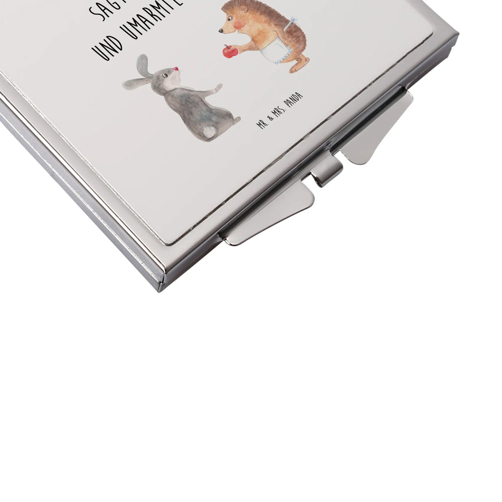 Handtaschenspiegel quadratisch Hase Igel Reise Spiegel, Handspiegel Geschenkidee, Handspiegel Für Damen, Quadratischer Handspiegel, Klappbarer Taschenspiegel, Spiegel Für Unterwegs, Deko Handspiegel, Taschenspiegel, Taschen-Kosmetikspiegel, Spiegel Für Schminktasche, Mini Spiegel, Handspiegel Zum Mitnehmen, Schminkspiegel To Go, Tragbarer Spiegel, Klappbarer Handspiegel, Runder Taschenspiegel, Schminkspiegel Kompakt, Klappspiegel, Handspiegel Mit Hülle, Kosmetikspiegel Klein, Kompaktspiegel, Design Taschenspiegel, Spiegel Für Handtasche, Handtaschenspiegel, Spiegel Für Make-Up Tasche, Silber, Vintage Kompaktspiegel, Gute Laune, Lustige Sprüche, Tiermotive, Tiere, Igel, Herzschmerz, Spruch Romantisch, Hase, Liebeskummer Geschenk, Igel und Hase, Trennungsschmerz, Trösten, Liebe Spruch