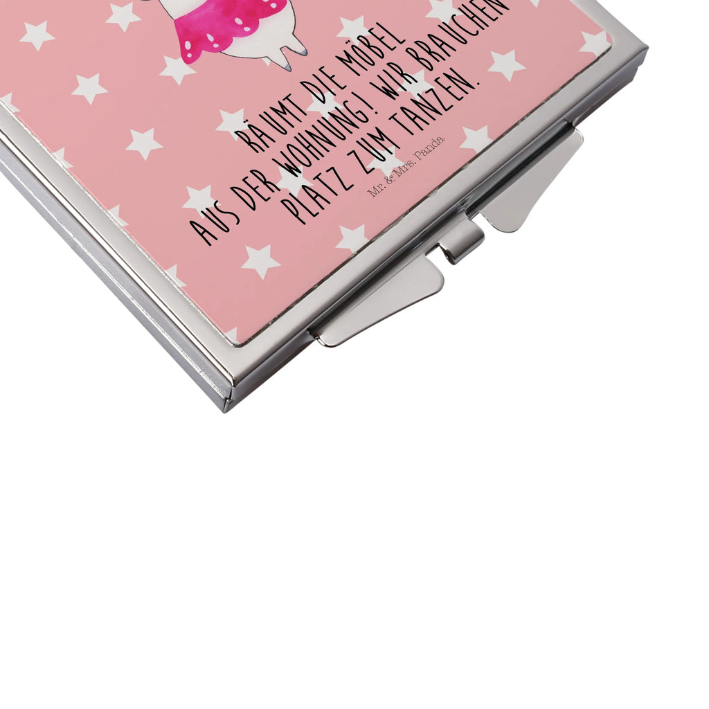 Kwadratowe lusterko do torebki Jednorożec balerina Jednorożec, jednorożce, dekoracje jednorożca, jednorożec