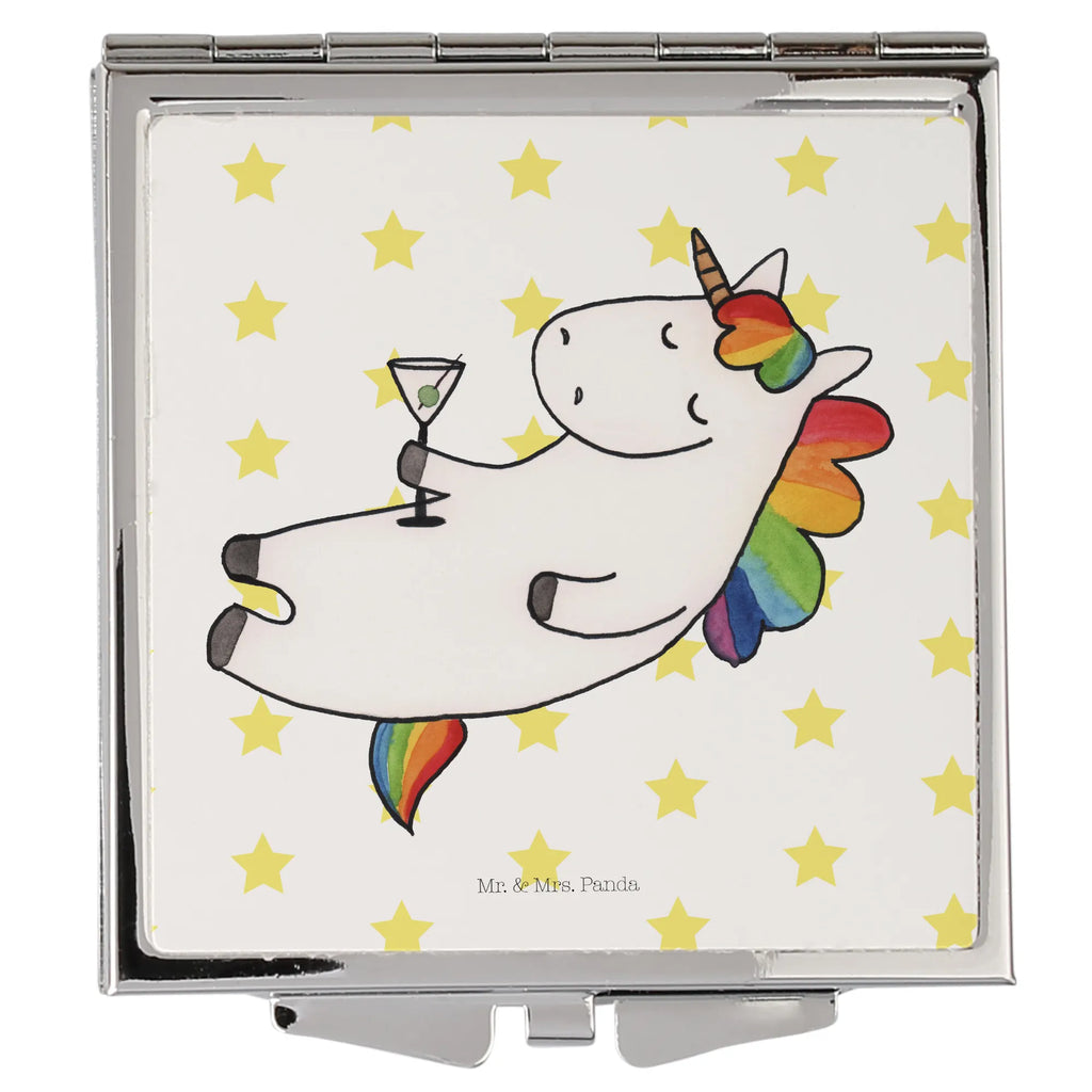 Handbag mirror unicorn cocktail mirror, make-up mirror, handbag, make up, silver, square, unicorn, unicorns, birthday, girlfriend present, party, fun, rum, caipirinha, champagne, girlfriend gift, celebrating