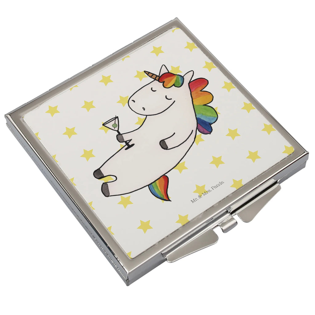 Handbag mirror unicorn cocktail mirror, make-up mirror, handbag, make up, silver, square, unicorn, unicorns, birthday, girlfriend present, party, fun, rum, caipirinha, champagne, girlfriend gift, celebrating
