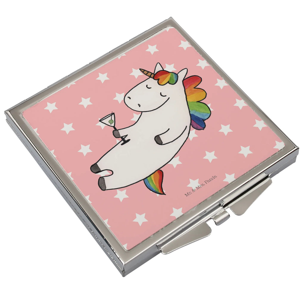 Handbag mirror unicorn cocktail mirror, make-up mirror, handbag, make up, silver, square, unicorn, unicorns, birthday, girlfriend present, party, fun, rum, caipirinha, champagne, girlfriend gift, celebrating