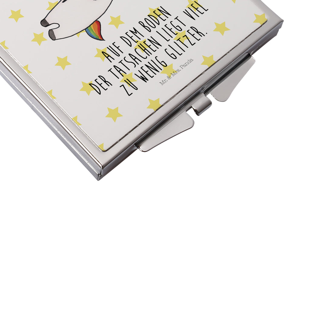 Handbag mirror unicorn cocktail mirror, make-up mirror, handbag, make up, silver, square, unicorn, unicorns, birthday, girlfriend present, party, fun, rum, caipirinha, champagne, girlfriend gift, celebrating