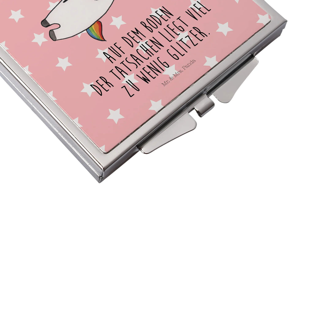 Handbag mirror unicorn cocktail mirror, make-up mirror, handbag, make up, silver, square, unicorn, unicorns, birthday, girlfriend present, party, fun, rum, caipirinha, champagne, girlfriend gift, celebrating