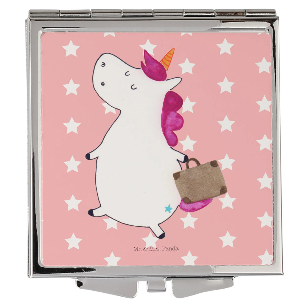 Kwadratowe lusterko do torebki Jednorożec walizka Jednorożec, jednorożce, dekoracje jednorożca, jednorożec