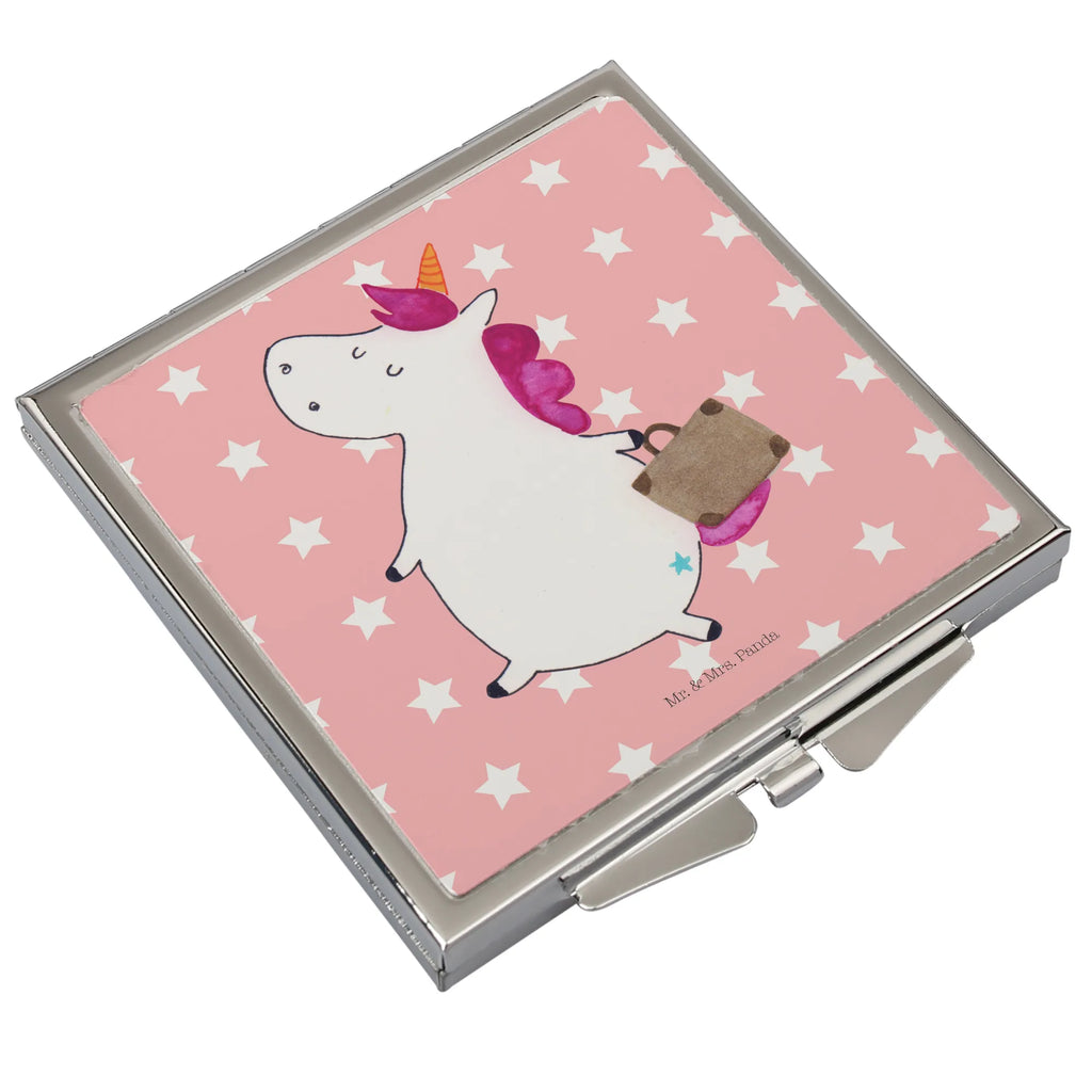Kwadratowe lusterko do torebki Jednorożec walizka Jednorożec, jednorożce, dekoracje jednorożca, jednorożec