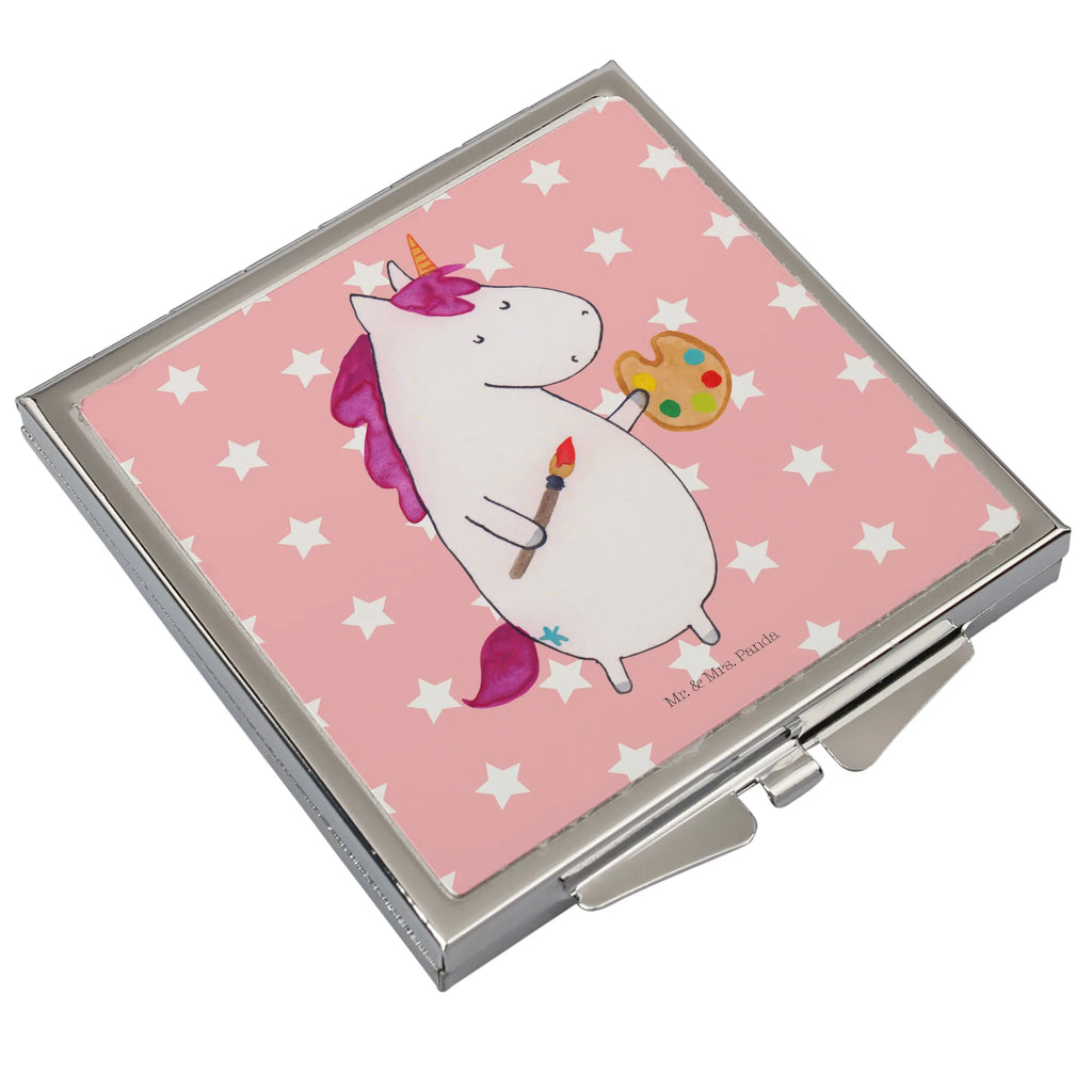 Handtaschenspiegel quadratisch Einhorn Künstler Vintage Kompaktspiegel, Tragbarer Spiegel, Handspiegel Mit Hülle, Klappbarer Handspiegel, Reise Spiegel, Quadratischer Handspiegel, Silber, Klappspiegel, Mini Spiegel, Spiegel Für Schminktasche, Handspiegel Zum Mitnehmen, Schminkspiegel Kompakt, Handspiegel Für Damen, Design Taschenspiegel, Schminkspiegel To Go, Spiegel Für Unterwegs, Taschen-Kosmetikspiegel, Spiegel Für Handtasche, Kompaktspiegel, Handtaschenspiegel, Handspiegel Geschenkidee, Spiegel Für Make-Up Tasche, Runder Taschenspiegel, Klappbarer Taschenspiegel, Deko Handspiegel, Taschenspiegel, Kosmetikspiegel Klein, Einhörner, Einhorn, Unicorn, Einhorn Deko, Stift, Welt, Farbe, Zeichnen, Englisch, Malen, Geschenk, Artist, Künstler, Maler, Pinsel