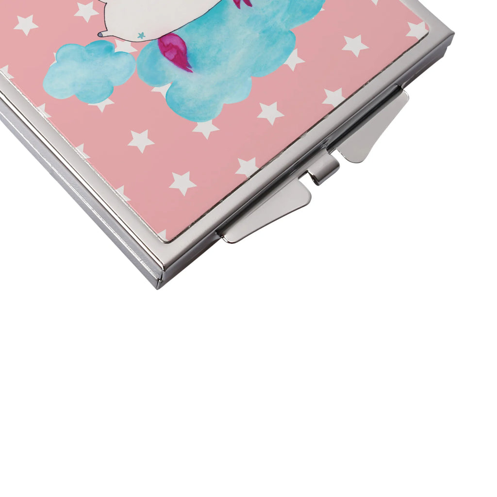 Handbag mirror unicorn In love mirror, make up, square, make-up mirror, silver, handbag, unicorn, unicorns, Unicorns, Unicorn, girlfriend gift, Love Proof, cloud, Girlfriend present, Love