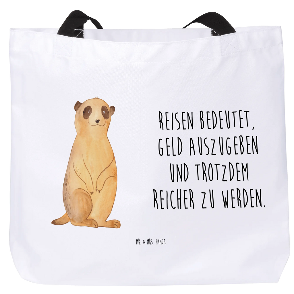 Shopper Meerkat Beutel, Shopper, Schultasche, Strandtasche, Freizeittasche, Einkaufsbeutel, Alltagstasche, Tasche, Schulbeutel, Tragebeutel, Einkaufstasche, Afrika, Wildtiere, Spruch, Weltreise, Reisen, Erdmännchen, Traveling, Roadtrip, Afrikareise
