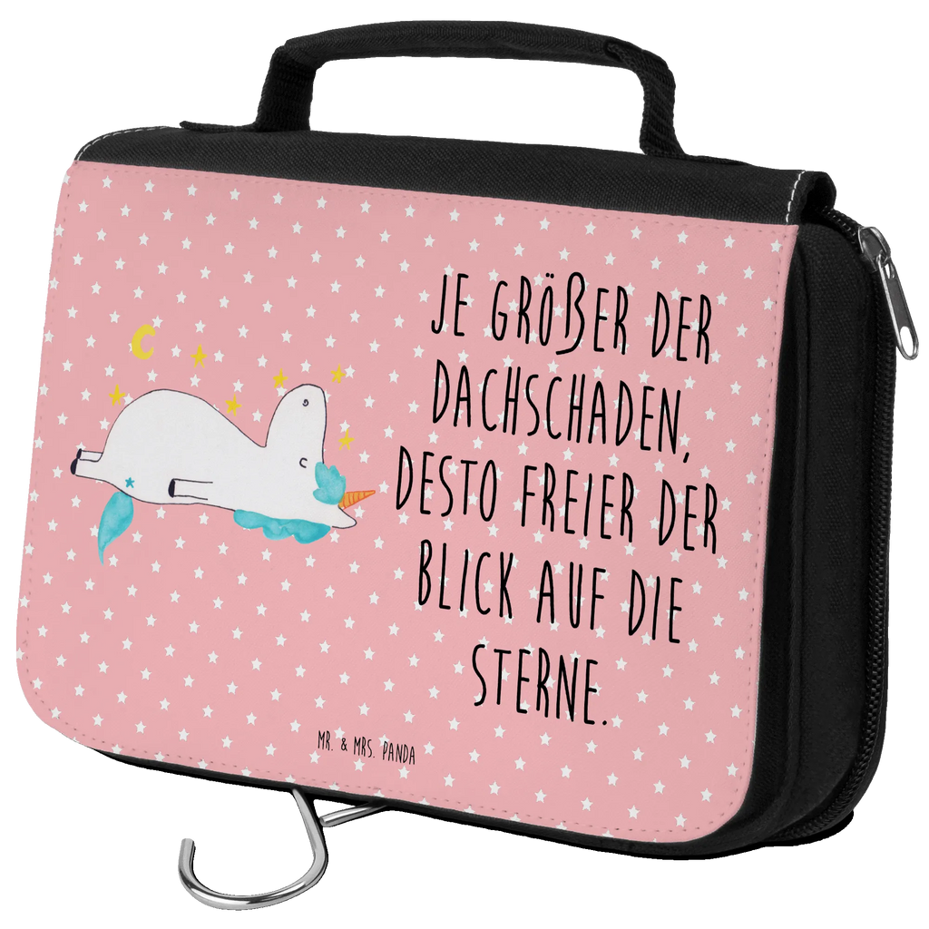 Kulturbeutel Einhorn Sternenhimmel Reisebeutel, Waschtasche, Kulturbeutel, hygienetasche, beautycase, hygienebeutel, Kosmetiktasche, Toilettentasche, badtasche, Kulturtasche, Kulturbeutel Waschbar, Waschbeutel, Schminktasche, Schminkbeutel, Necessaire, Unicorn, Einhorn, Einhörner, Einhorn Deko, Sterne, Sternenhimmel, Dachschaden, Verrückt