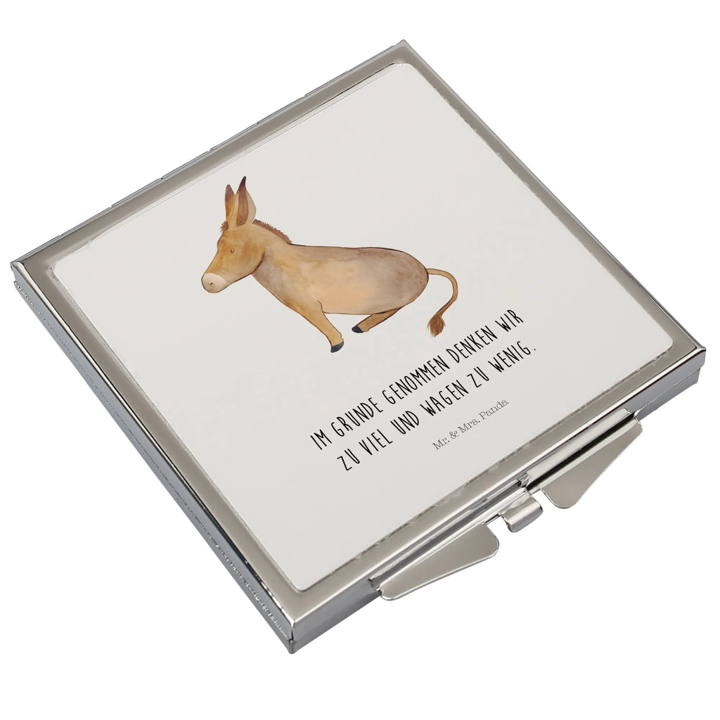 Kwadratowe lusterko do torebki Osioł Schminkspiegel To Go, Vintage Kompaktspiegel, Handtaschenspiegel, Handspiegel Geschenkidee, Deko Handspiegel, Spiegel Für Schminktasche, Spiegel Für Unterwegs, Spiegel Für Handtasche, Design Taschenspiegel, Klappspiegel, Handspiegel Zum Mitnehmen, Handspiegel Mit Hülle, Klappbarer Handspiegel, Taschenspiegel, Kosmetikspiegel Klein, Spiegel Für Make-Up Tasche, Runder Taschenspiegel, Kompaktspiegel, Schminkspiegel Kompakt, Klappbarer Taschenspiegel, Taschen-Kosmetikspiegel, Handspiegel Für Damen, Mini Spiegel, Reise Spiegel, Quadratischer Handspiegel, Tragbarer Spiegel, Tiermotive, Gute Laune, lustige Sprüche, Tiere, zuversicht, Ziel, Esel, Lebensmut, erfolg, Lebensglück, Lebensziel, tapferkeit, Weisheit, Mut, positive gedanken