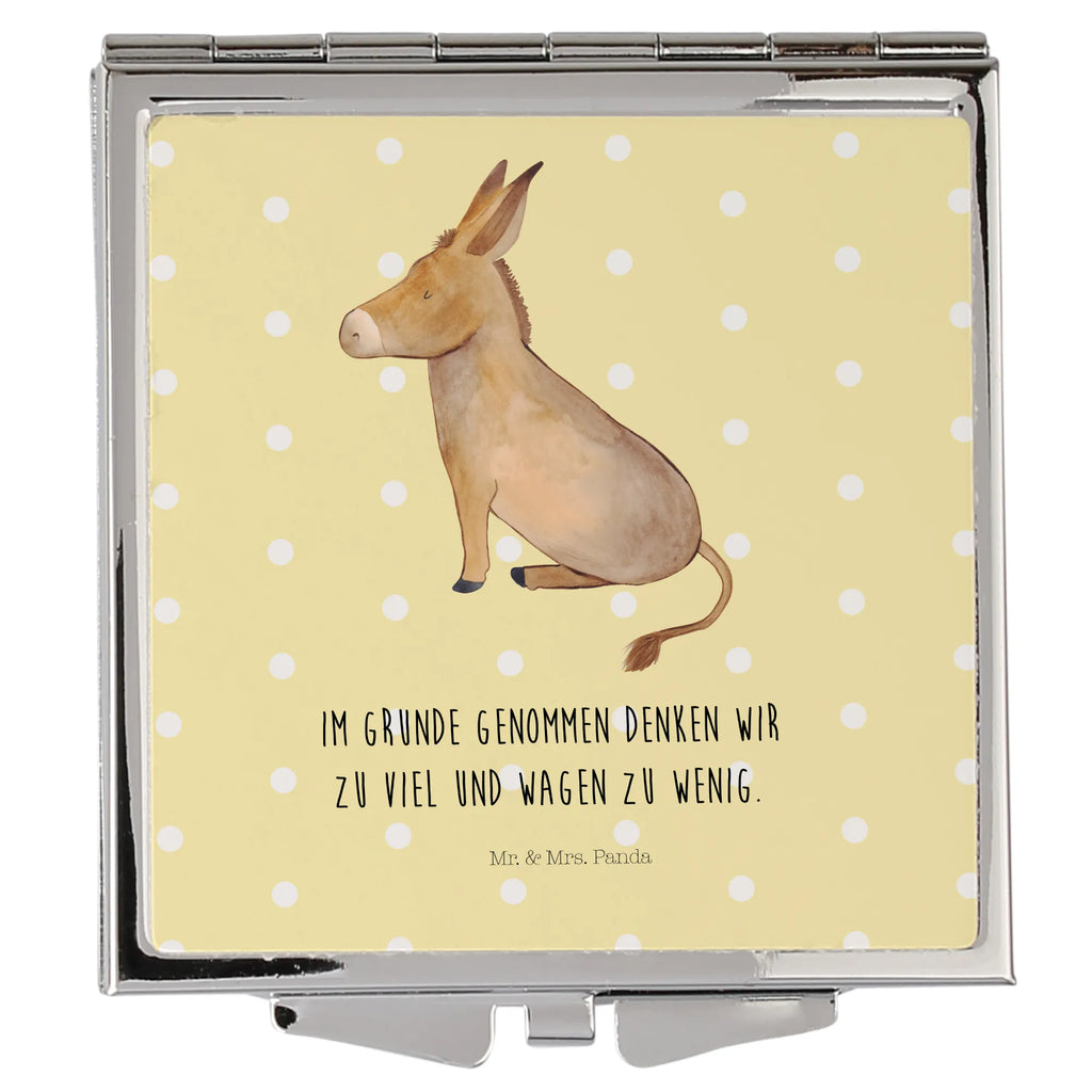 Kwadratowe lusterko do torebki Osioł Schminkspiegel To Go, Vintage Kompaktspiegel, Handtaschenspiegel, Handspiegel Geschenkidee, Deko Handspiegel, Spiegel Für Schminktasche, Spiegel Für Unterwegs, Spiegel Für Handtasche, Design Taschenspiegel, Klappspiegel, Handspiegel Zum Mitnehmen, Handspiegel Mit Hülle, Klappbarer Handspiegel, Taschenspiegel, Kosmetikspiegel Klein, Spiegel Für Make-Up Tasche, Runder Taschenspiegel, Kompaktspiegel, Schminkspiegel Kompakt, Klappbarer Taschenspiegel, Taschen-Kosmetikspiegel, Handspiegel Für Damen, Mini Spiegel, Reise Spiegel, Quadratischer Handspiegel, Tragbarer Spiegel, Tiermotive, Gute Laune, lustige Sprüche, Tiere, zuversicht, Ziel, Esel, Lebensmut, erfolg, Lebensglück, Lebensziel, tapferkeit, Weisheit, Mut, positive gedanken