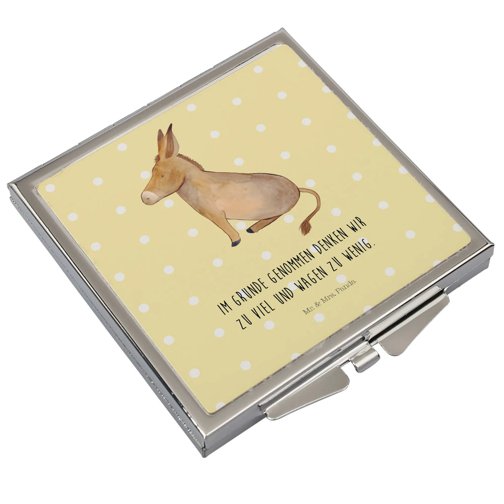 Kwadratowe lusterko do torebki Osioł Schminkspiegel To Go, Vintage Kompaktspiegel, Handtaschenspiegel, Handspiegel Geschenkidee, Deko Handspiegel, Spiegel Für Schminktasche, Spiegel Für Unterwegs, Spiegel Für Handtasche, Design Taschenspiegel, Klappspiegel, Handspiegel Zum Mitnehmen, Handspiegel Mit Hülle, Klappbarer Handspiegel, Taschenspiegel, Kosmetikspiegel Klein, Spiegel Für Make-Up Tasche, Runder Taschenspiegel, Kompaktspiegel, Schminkspiegel Kompakt, Klappbarer Taschenspiegel, Taschen-Kosmetikspiegel, Handspiegel Für Damen, Mini Spiegel, Reise Spiegel, Quadratischer Handspiegel, Tragbarer Spiegel, Tiermotive, Gute Laune, lustige Sprüche, Tiere, zuversicht, Ziel, Esel, Lebensmut, erfolg, Lebensglück, Lebensziel, tapferkeit, Weisheit, Mut, positive gedanken