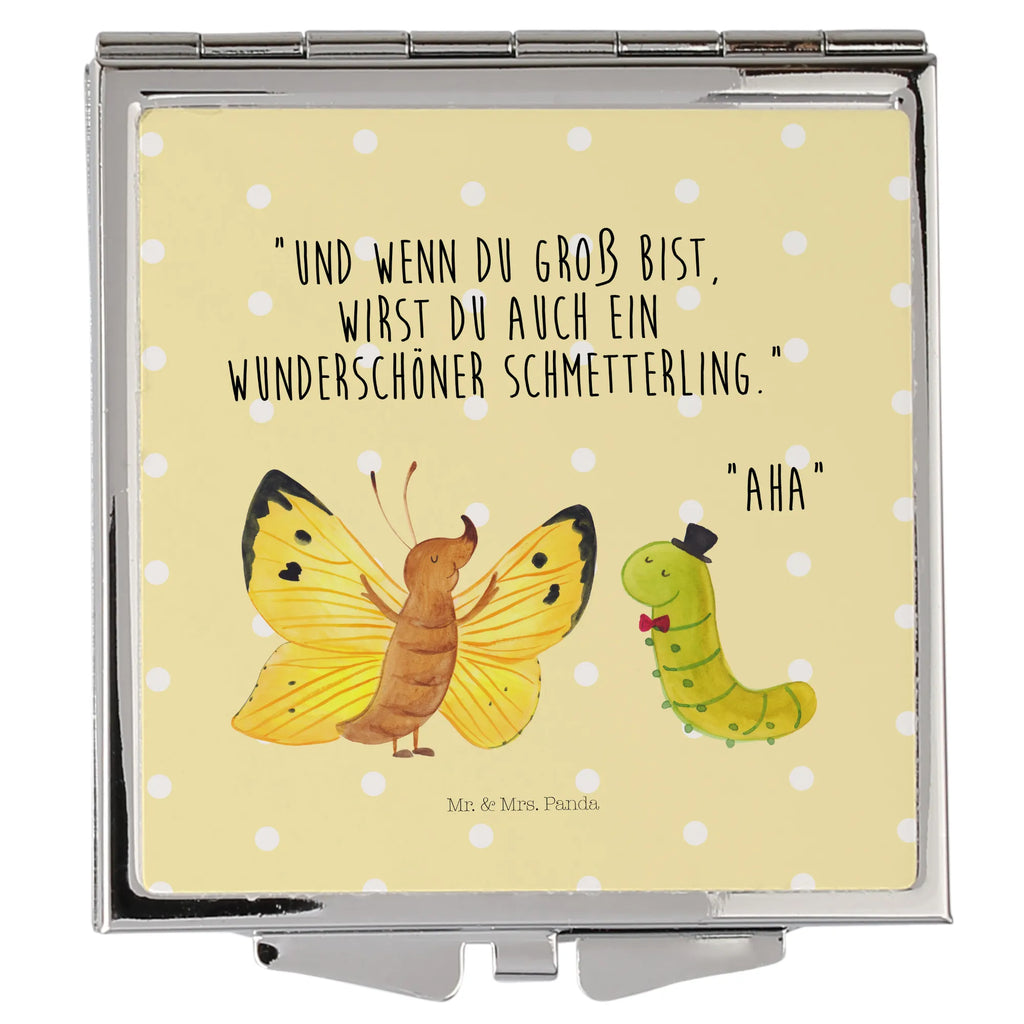 Kwadratowe lusterko do torebki gąsienica motyl Schminkspiegel Kompakt, Handtaschenspiegel, Schminkspiegel To Go, Handspiegel Geschenkidee, Handspiegel Mit Hülle, Kosmetikspiegel Klein, Spiegel Für Handtasche, Taschen-Kosmetikspiegel, Vintage Kompaktspiegel, Spiegel Für Unterwegs, Reise Spiegel, Handspiegel Zum Mitnehmen, Quadratischer Handspiegel, Kompaktspiegel, Silber, Runder Taschenspiegel, Klappbarer Handspiegel, Handspiegel Für Damen, Design Taschenspiegel, Tragbarer Spiegel, Deko Handspiegel, Klappspiegel, Mini Spiegel, Spiegel Für Make-Up Tasche, Taschenspiegel, Spiegel Für Schminktasche, Klappbarer Taschenspiegel, Gute Laune, Tiermotive, Tiere, Lustige Sprüche, Schönheit, Raupe, Aufwachsen, Kokon, Hut, Schmetterling, Zitronenfalter, Erwachsen Werden, Entwicklung, Hütchen