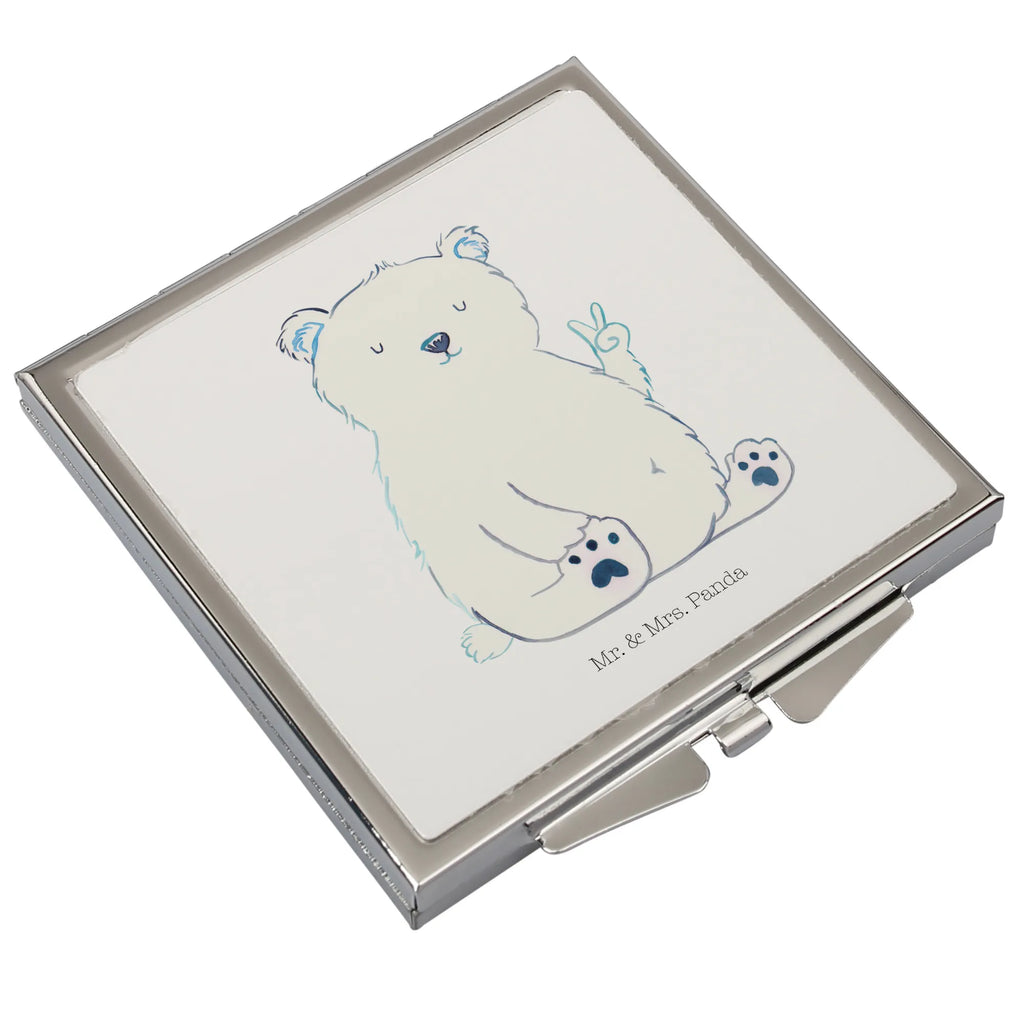 Kwadratowe lusterko do torebki Niedźwiedź polarny leniwy Tragbarer Spiegel, Quadratischer Handspiegel, Spiegel Für Unterwegs, Vintage Kompaktspiegel, Handspiegel Für Damen, Klappspiegel, Handspiegel Zum Mitnehmen, Spiegel Für Handtasche, Runder Taschenspiegel, Klappbarer Handspiegel, Mini Spiegel, Kompaktspiegel, Klappbarer Taschenspiegel, Deko Handspiegel, Handtaschenspiegel, Reise Spiegel, Spiegel Für Make-Up Tasche, Taschenspiegel, Taschen-Kosmetikspiegel, Spiegel Für Schminktasche, Schminkspiegel Kompakt, Schminkspiegel To Go, Kosmetikspiegel Klein, Handspiegel Mit Hülle, Design Taschenspiegel, Handspiegel Geschenkidee, Bär, Teddy, Teddybär, Nordpol, Büro, Eisbär, Arbeitsplatz, Relaxen, Entspannen, Bürojob, Faul, Homeoffice, Arbeit