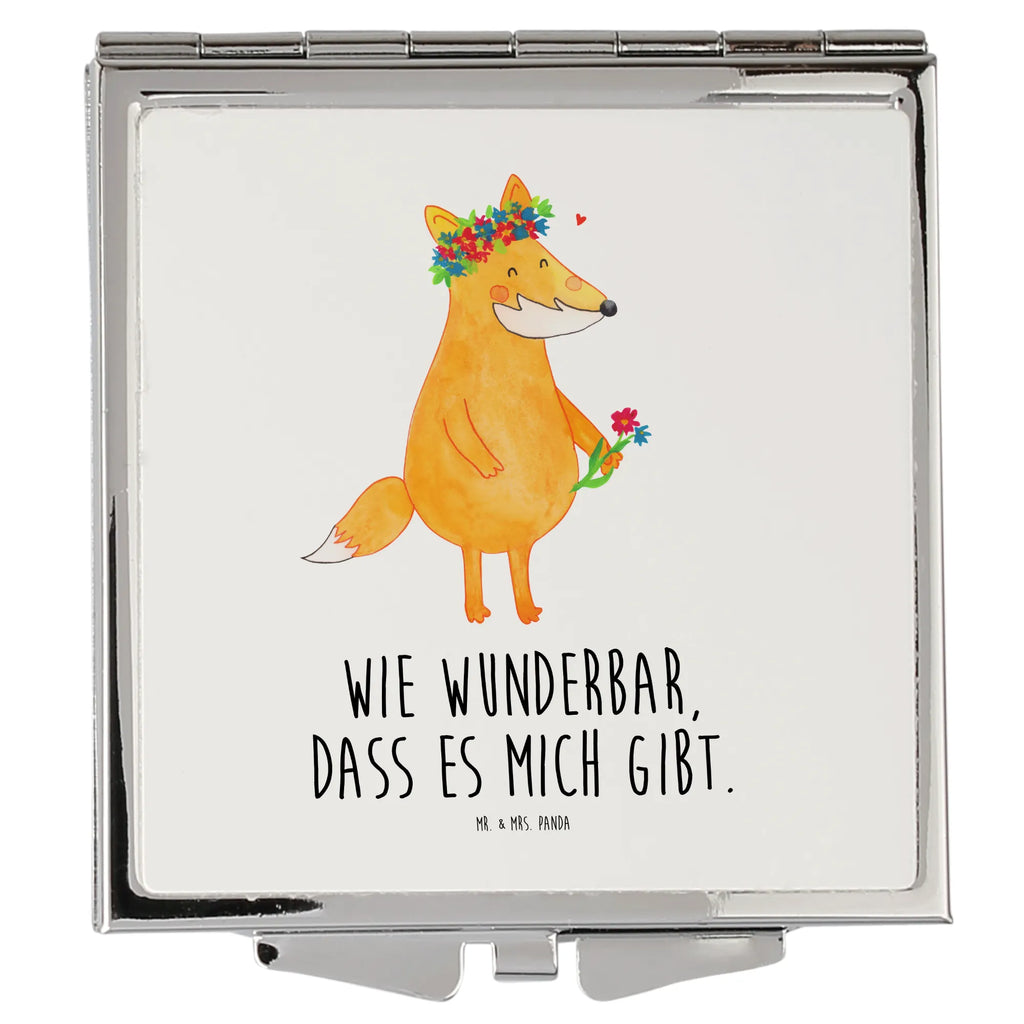 Handbag mirror Fox Flower Handspiegel Geschenkidee, Silber, Spiegel Für Handtasche, Handspiegel Für Damen, Schminkspiegel To Go, Reise Spiegel, Spiegel Für Unterwegs, Design Taschenspiegel, Klappspiegel, Vintage Kompaktspiegel, Schminkspiegel Kompakt, Klappbarer Taschenspiegel, Handspiegel Zum Mitnehmen, Spiegel Für Make-Up Tasche, Handspiegel Mit Hülle, Spiegel Für Schminktasche, Kosmetikspiegel Klein, Runder Taschenspiegel, Klappbarer Handspiegel, Taschenspiegel, Quadratischer Handspiegel, Deko Handspiegel, Kompaktspiegel, Mini Spiegel, Handtaschenspiegel, Taschen-Kosmetikspiegel, Tragbarer Spiegel, Fuchs, Mich, Liebe, Füchse, Fox, Selbstliebe, Blume, Blumenmädchen, Blumen, Freundin, Liebesbeweis, Fuchsmädchen, Freundinnen, Freude, Motivation, Ich