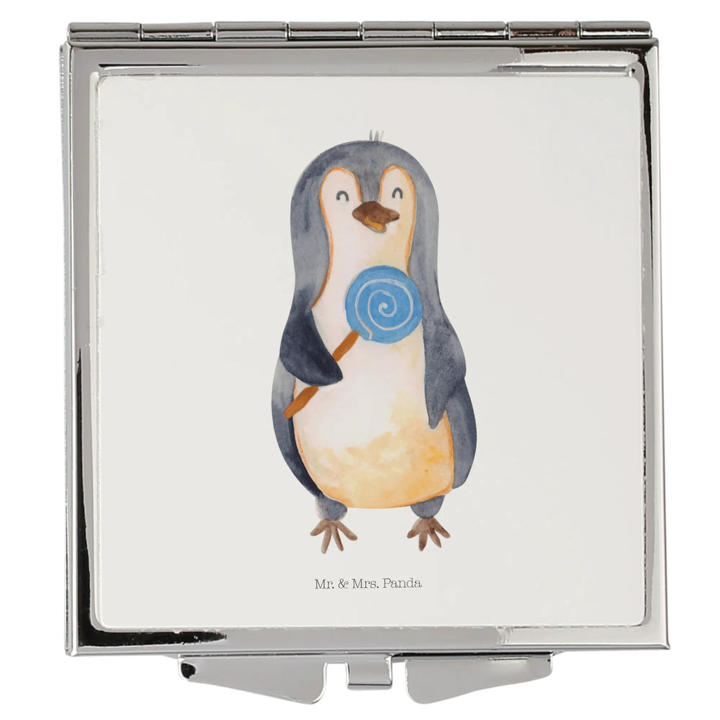 Kwadratowe lusterko do torebki pingwin lizak Pinguin