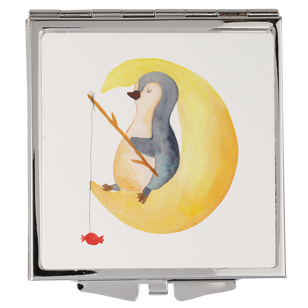 Handtaschenspiegel quadratisch Pinguin Mond Spiegel Für Unterwegs, Kompaktspiegel, Klappbarer Taschenspiegel, Spiegel Für Handtasche, Taschen-Kosmetikspiegel, Runder Taschenspiegel, Handtaschenspiegel, Klappbarer Handspiegel, Reise Spiegel, Handspiegel Geschenkidee, Schminkspiegel To Go, Schminkspiegel Kompakt, Mini Spiegel, Taschenspiegel, Tragbarer Spiegel, Spiegel Für Schminktasche, Klappspiegel, Handspiegel Für Damen, Silber, Kosmetikspiegel Klein, Design Taschenspiegel, Handspiegel Zum Mitnehmen, Quadratischer Handspiegel, Handspiegel Mit Hülle, Spiegel Für Make-Up Tasche, Deko Handspiegel, Vintage Kompaktspiegel, Pinguin, Schlafstörungen, Nachtruhe, schlafen, Einschlafen, Gästezimmer, Pinguine, Schlafzimmer, Spruch