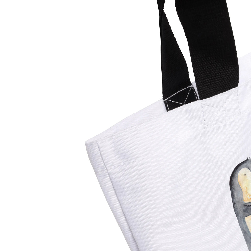 Shopper Pinguin Surfer Einkaufstasche, Strandtasche, Alltagstasche, Shopper, Schultasche, Schulbeutel, Beutel, Einkaufsbeutel, Tragebeutel, Tasche, Freizeittasche, Pinguin, Hawaii, Pinguine, Urlaub, Portugal, Surfer, Wellen reiten, surfen, Wellen