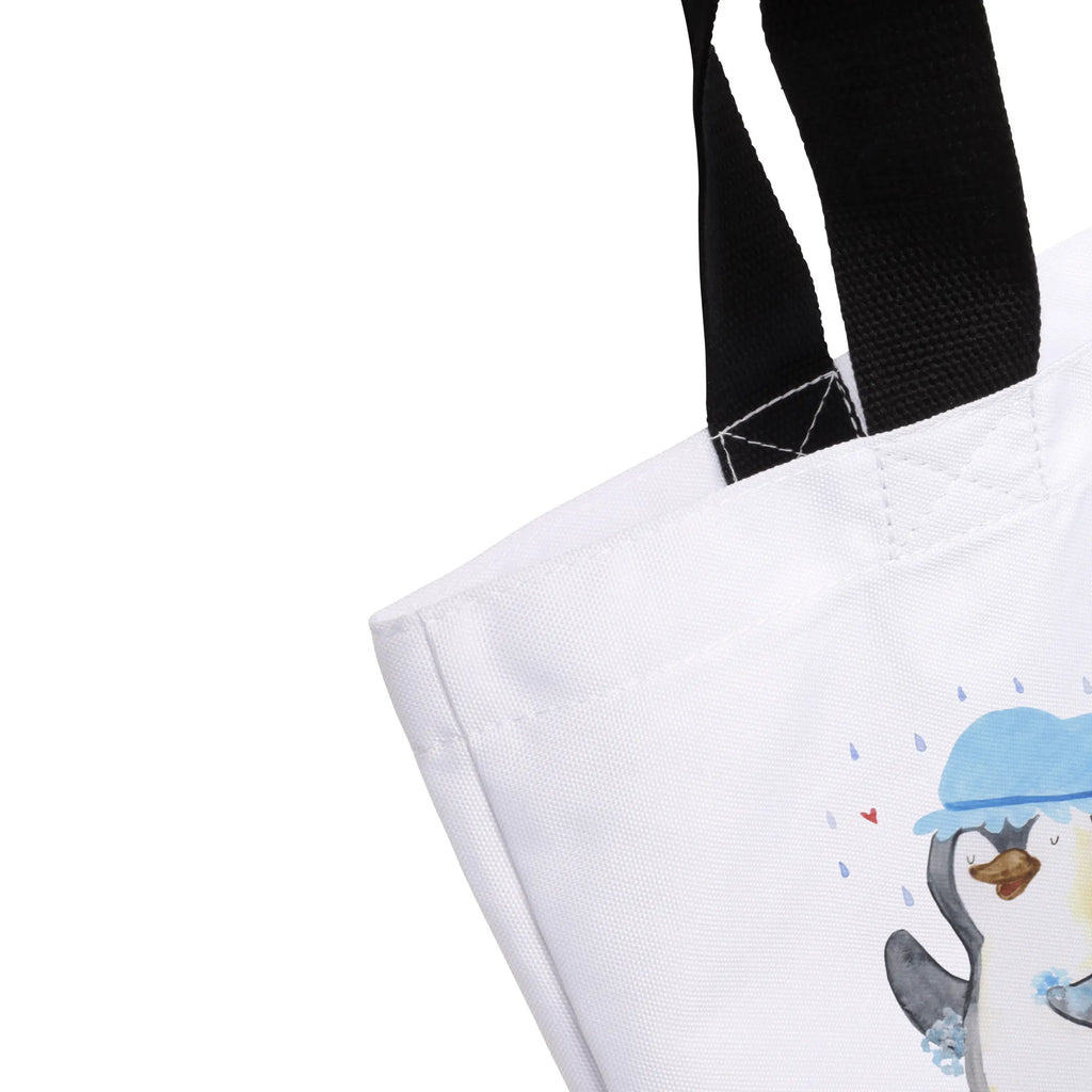 Shopper Penguin have a shower large, bag, XXL, beach bag, shopper, shopping bag, carrier bag, woman, handle bag, Penguin, North Pole, Winter, Penguins, penguins, shower, new beginning, life motto, being happy, new start, motivation