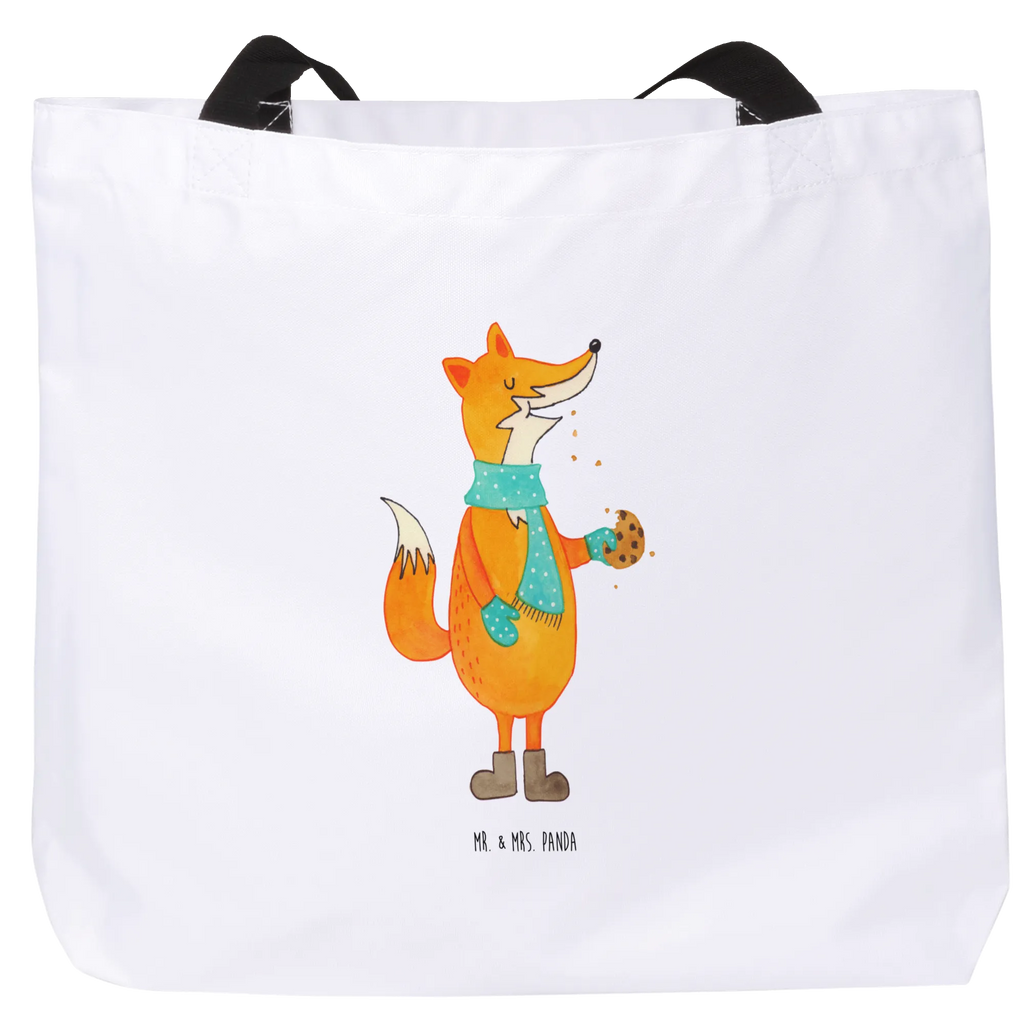 Shopper Fox biscuit Stofftasche, Tüte, Beutel, Shopper, XL, Schultertasche, Strandtasche, Schulbeutel, Ausflug, Freizeittasche, Einkaufsbeutel, Alltagstasche, Einkaufstasche, Schultasche, Tragebeutel, XXL Tasche, Fuchs, Küche Deko, Backen Spruch, Füchse, Weihnachtszeit, Liebe, Winter, Kekse, Plätzchen